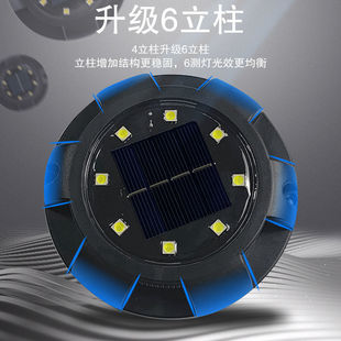 饰草坪灯led充电景观灯家用庭院灯 太阳能地埋灯侧发光户外地插装