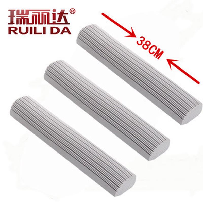 2tcu瑞丽达38cm大号胶棉拖把家用海绵拖把式拖布吸水地拖墩布对折