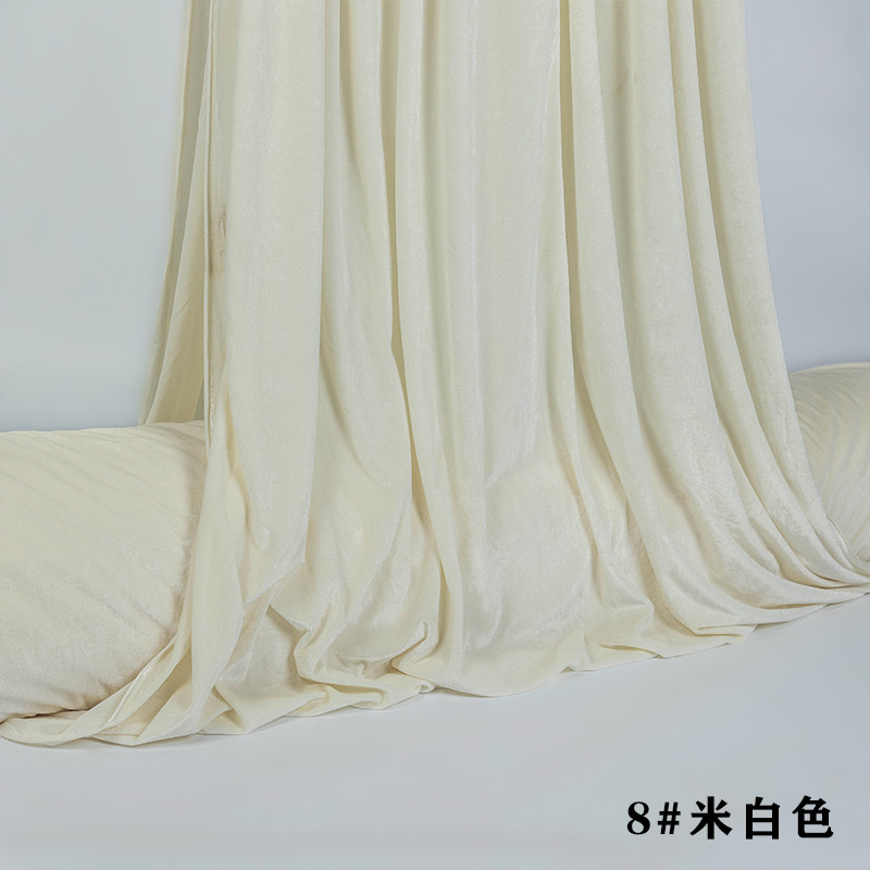 整卷遮光布料绒布面料加厚红色黑色婚庆背景布幕金丝绒桌布吸光