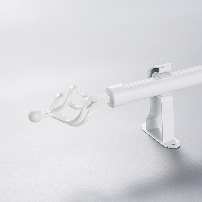 99ch批发窗帘杆罗马杆双杆美式窗帘轨道铝合金罗马杆单杆加厚杆子