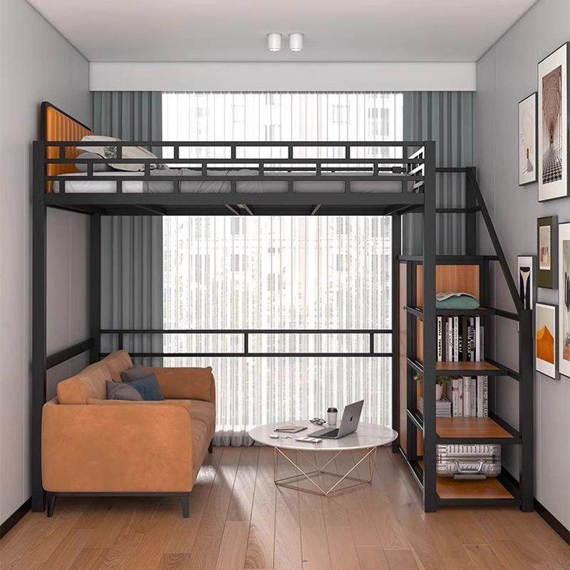 铁艺高架床单上层儿童阁楼复式二楼小户型省空间成人上下铺铁架床,电子/电工,接线端子,淘宝优惠券,粉丝福利购,淘宝优惠卷