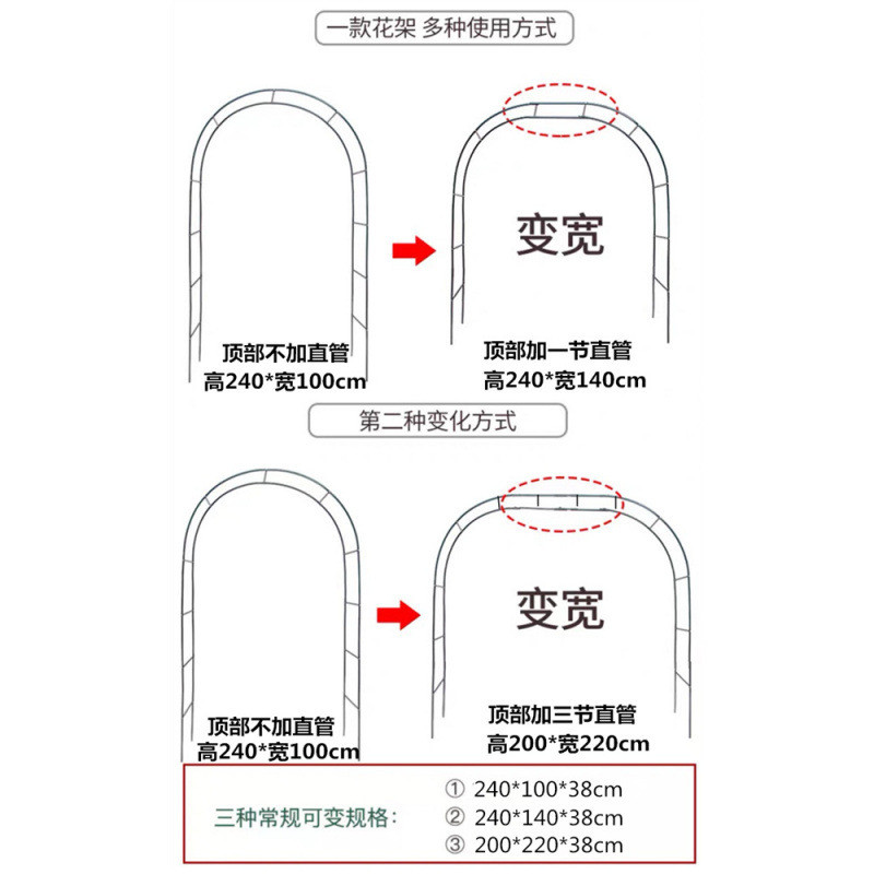 花架子爬藤葡萄架蓝攀爬铁线莲植物拱门花架爬藤架支架户外庭院热