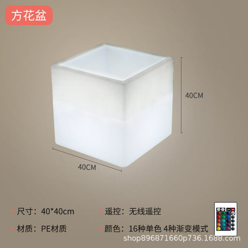 太阳能灯热销圆球大花盆场景布置盆栽商业美陈种植防水花园灯