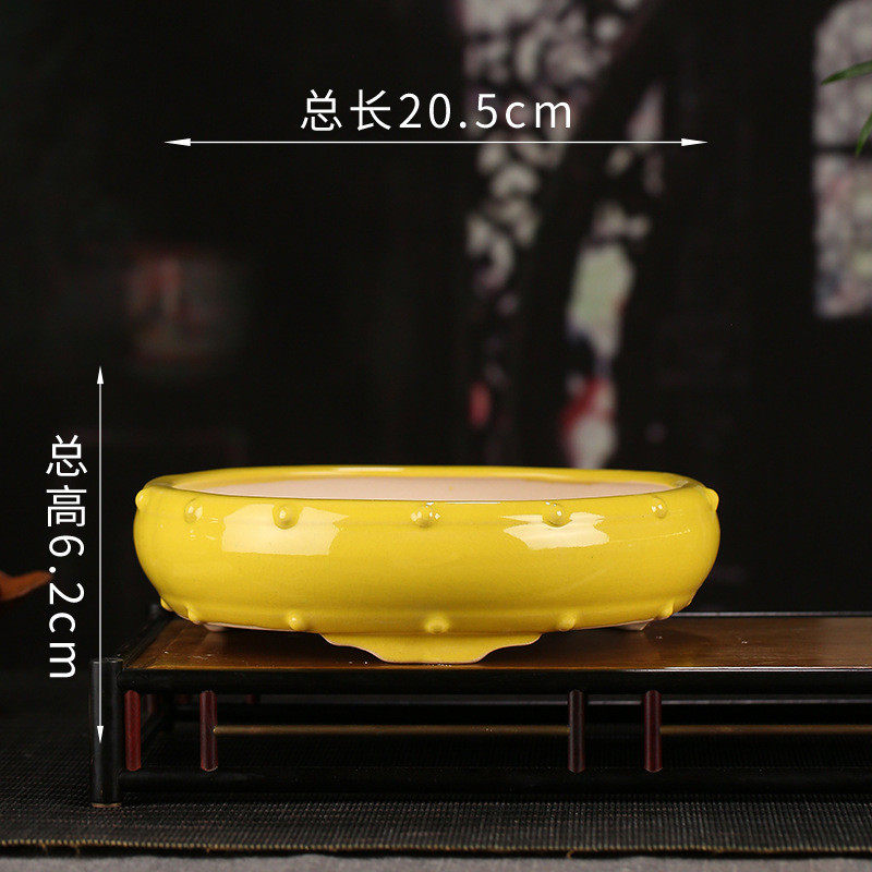 宜兴三水紫砂花盆批发简约桌面圆形釉足盆景装饰文竹多肉植物yz59,鲜花速递/花卉仿真/绿植园艺,花盆,淘宝优惠券,粉丝福利购,淘宝优惠卷