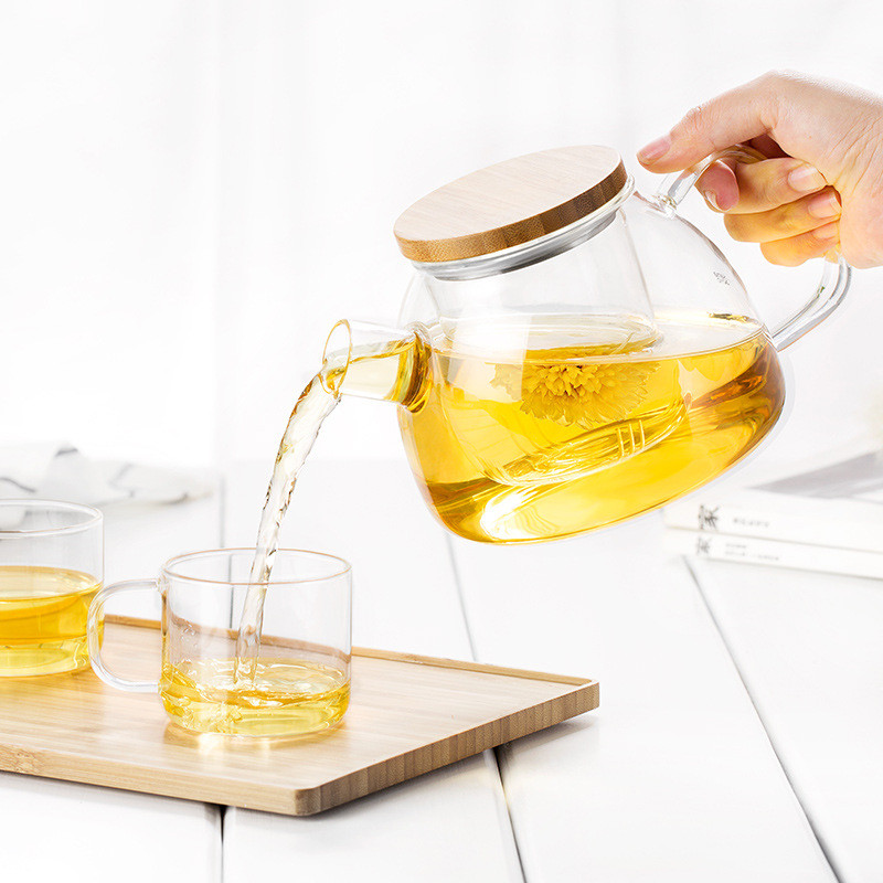 尚明S051ND玻璃茶具大容量泡茶壶耐高温过滤凉水壶烧水壶花果茶壶