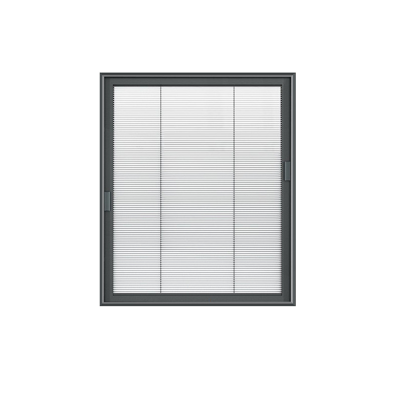 新型磁控百叶窗遮阳办公室厨房磁吸卫生间铝合金钢化玻璃窗帘