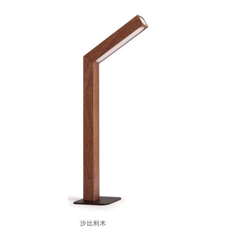 好棒一条北欧旋转床头灯简约led护眼书桌台灯台灯卧室极简木质灯