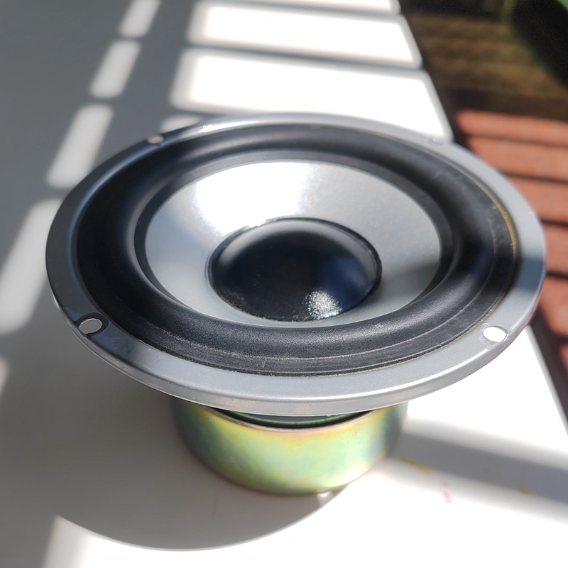 5寸全频中低音喇叭圆形喇叭132mm音箱改装防磁喇叭橡皮边4欧20W