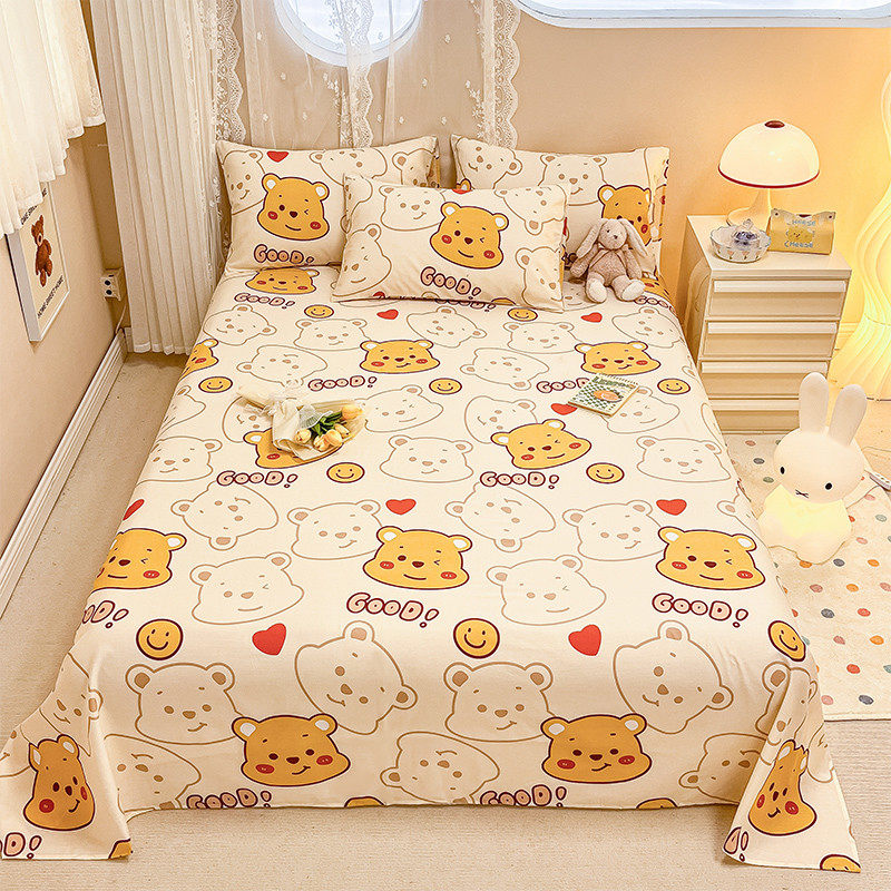 学生宿舍纯棉100全棉加厚单人床被单纯色床单单件枕套三件套双人,户外/登山/野营/旅行用品,一次性床单被套,淘宝优惠券,粉丝福利购,淘宝优惠卷