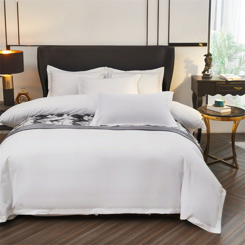 热销磨毛宾馆床上用品四件套白色民宿床单被套酒店枕套三件套家纺,床上用品,酒店床品套件,淘宝优惠券,粉丝福利购,淘宝优惠卷