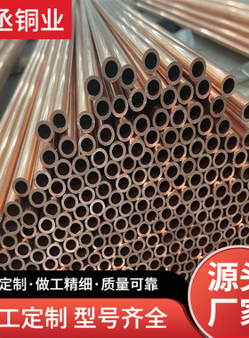 厚壁大口径加工t2紫铜管地铁站垂直接地体50x5x2500mm纯铜管