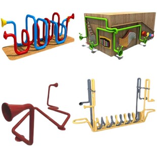 户外幼儿园公园传声器儿童游乐场设备打击乐器组合传声筒大型设施