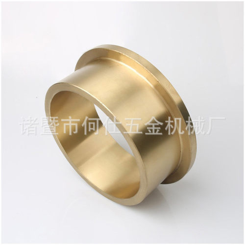 铜套批量生产法兰铜套加工轴瓦铜滑块非标轴瓦铜套件厂家
