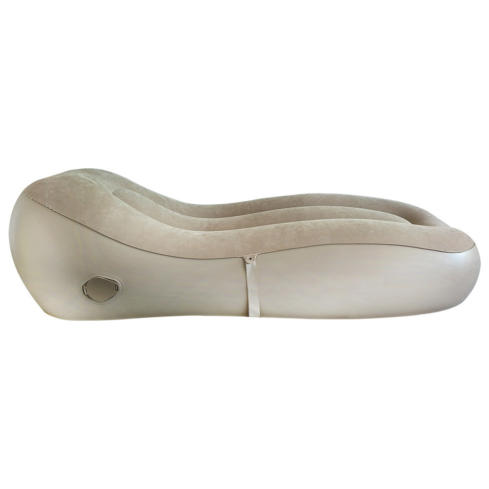 便携式露营自动充气沙发单人躺椅沙发午休户外野营休闲绒植沙发