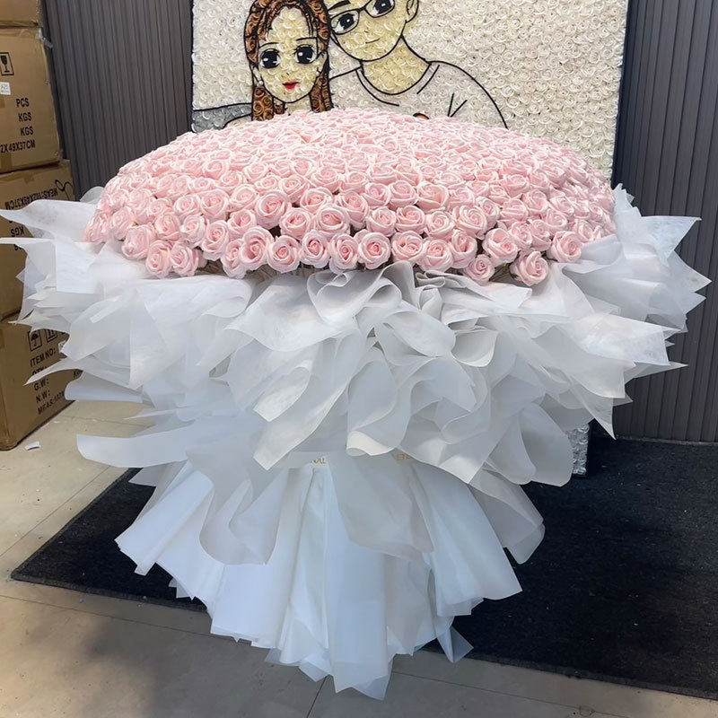 2024新年花束干花花香皂花38女神节女生闺蜜送玫瑰99朵