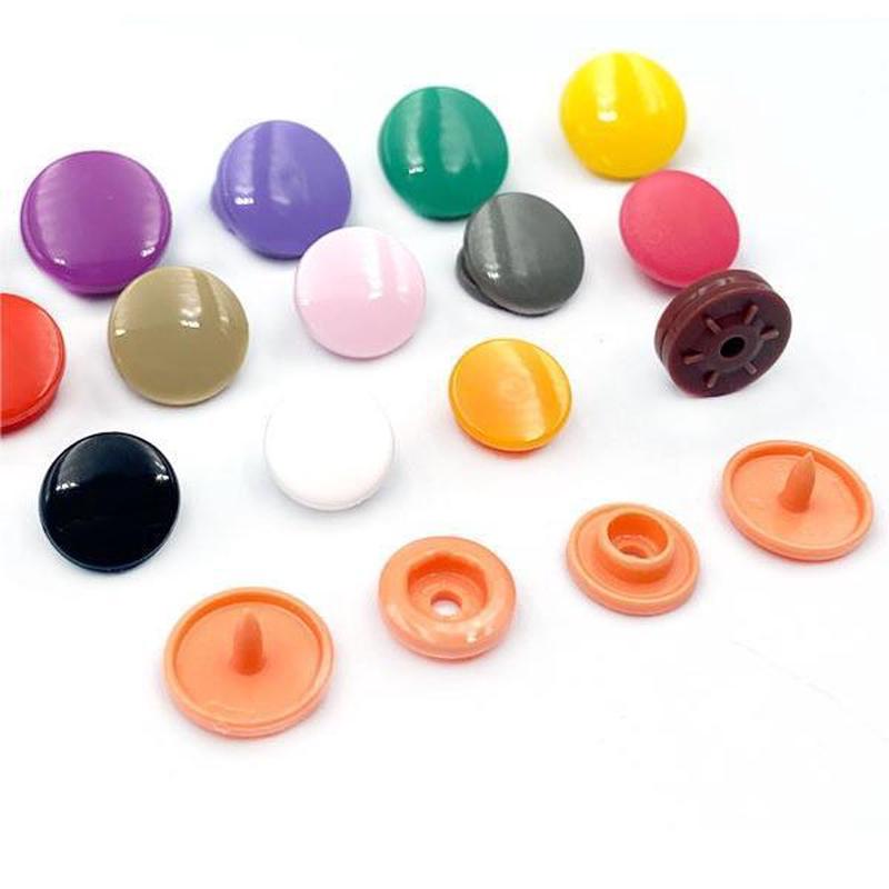 现货kam华联塑料四合扣t3t5t8diy树脂按扣雨衣扣可爱儿童彩色辅料