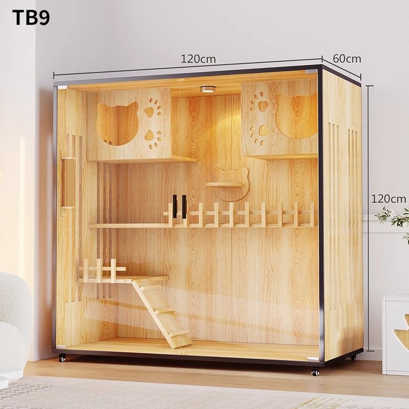 猫别墅二层猫笼子超大自由空间家用室内一体大号猫笼别墅猫舍猫屋