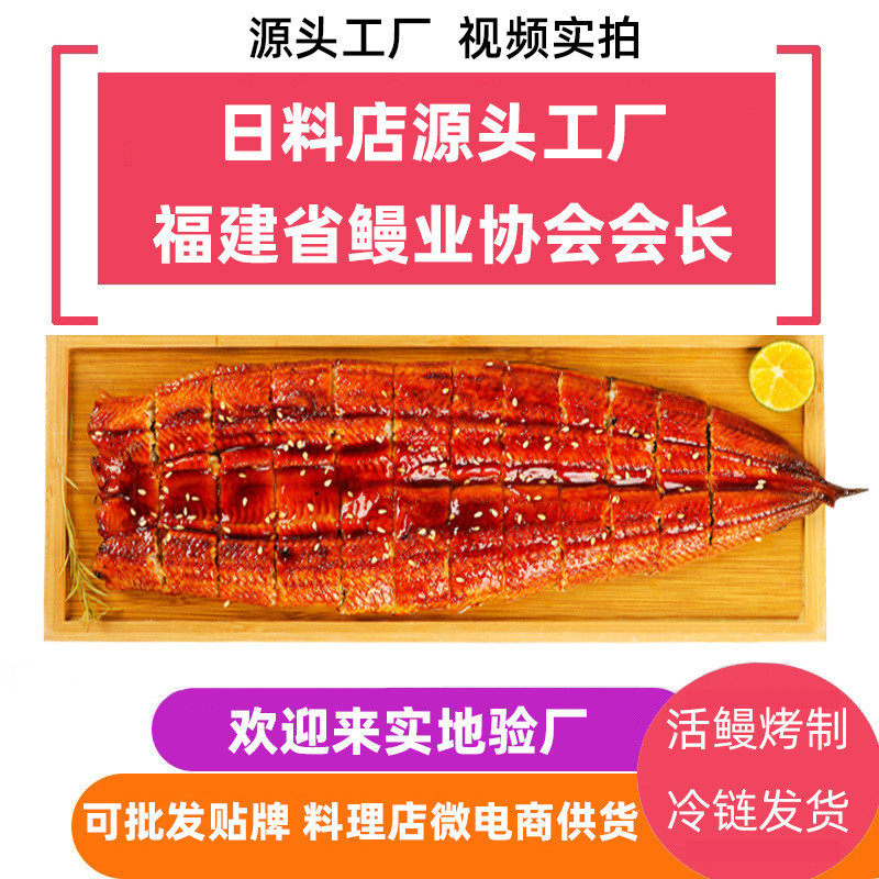 华信鳗鱼蒲烧鳗鱼鳗鱼寿司烧整条商用500g活鳗鱼料理店蒲商用