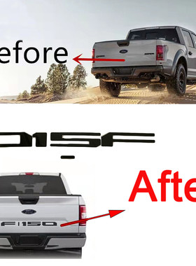 热销黑色字牌标志门嵌入字母尾兼容fordf-150201820192020