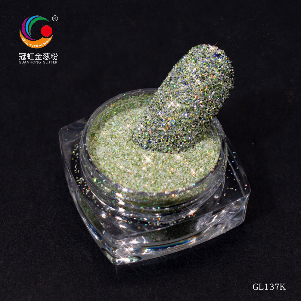 新款金葱粉渐变镭射细薄亮闪粉diy美甲彩妆眼影细粉多彩亮片