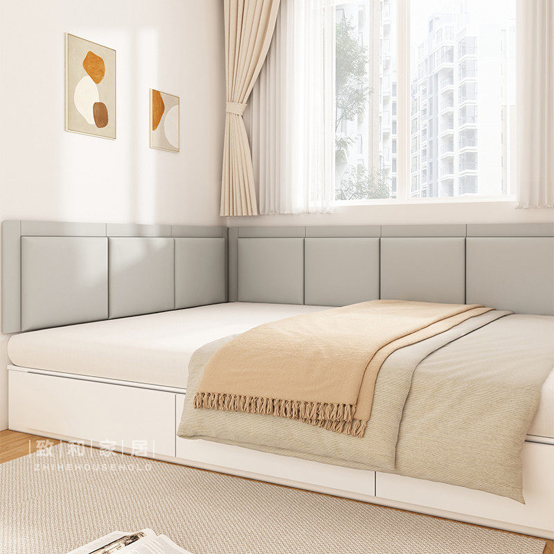 猫抓皮榻榻米软墙围护墙防撞床头软靠背垫炕围子墙贴床围挡板,家装主材,背景墙软包,淘宝优惠券,粉丝福利购,淘宝优惠卷