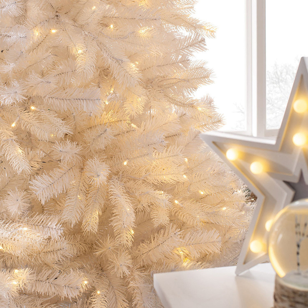 热销2.1米加密白色节日pvc装饰树摆件圣诞树场景装扮酒店装饰可混