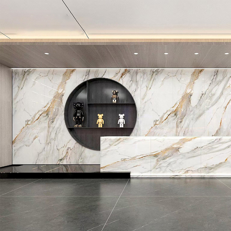 岩板900x2600x9连纹岩厨房定制陶瓷客餐厅板大理石瓷砖背景墙