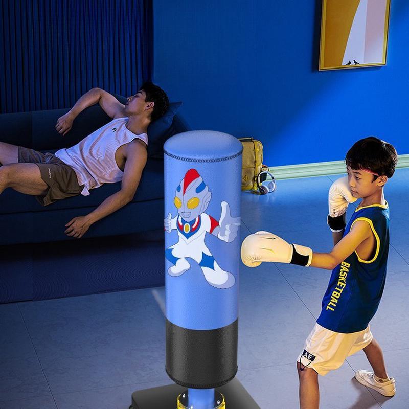 热销儿童拳击沙袋家用立式沙包不倒翁小孩散搏击靶跆拳道打拳训练