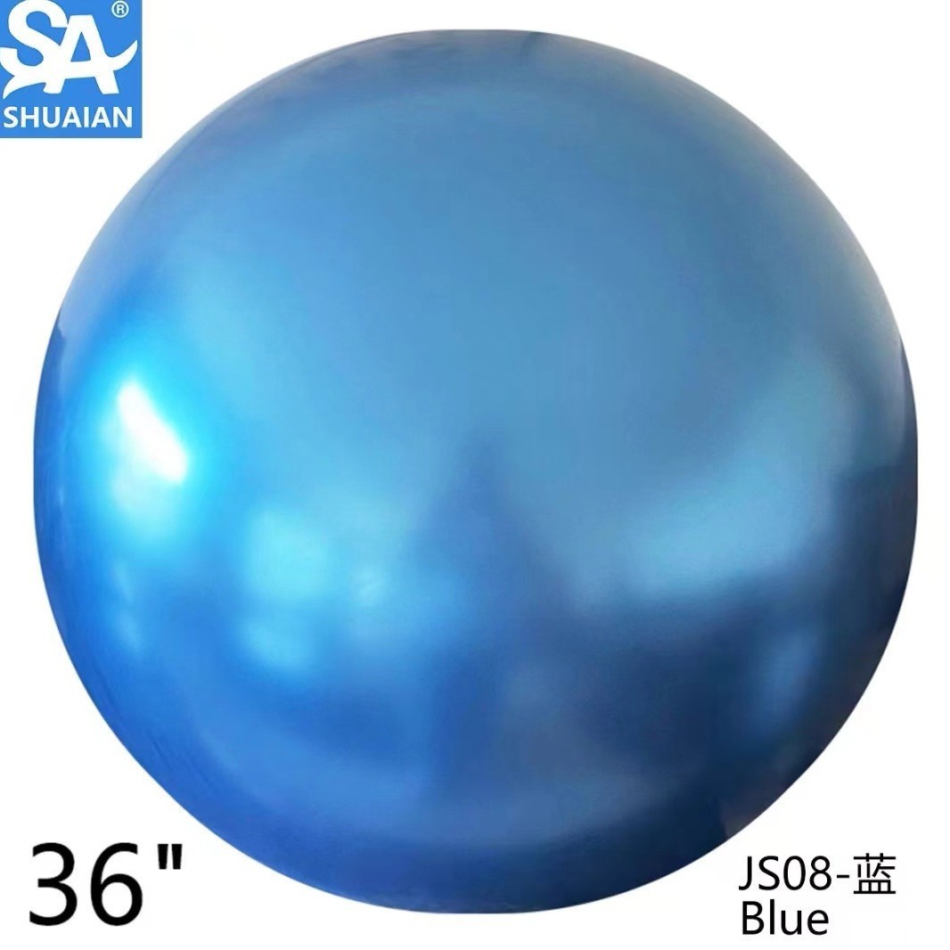 帅安气球36寸30克金属铬加厚气球装饰结婚生日宴场景布置10个装