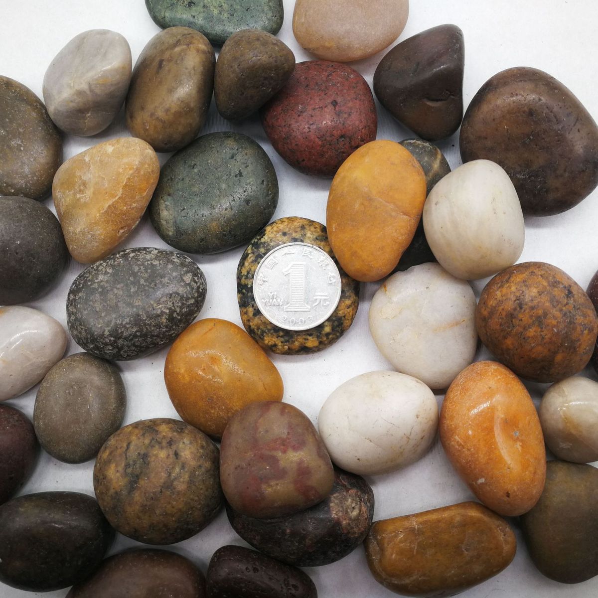 热销天然五彩南京鹅卵石园林建筑天然铺路鹅卵石雨花石