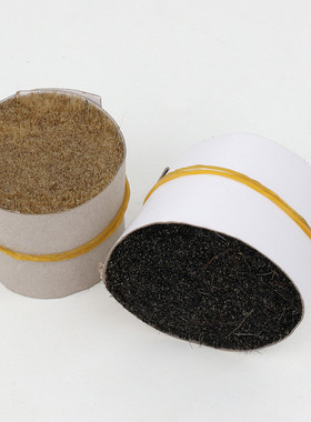 热销批发长度3cm一头蘸黄切鬃猪毛纯黑自然黑原黑刷子毛动物鬃毛