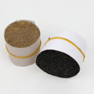 热销批发长度3cm一头蘸黄切鬃猪毛纯黑自然黑原黑刷子毛动物鬃毛