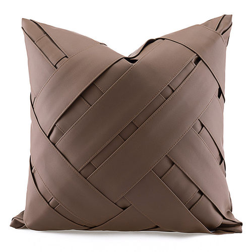 酒店民宿床品样板房床旗抱枕现代轻奢多件套搭配床旗靠枕米棕色