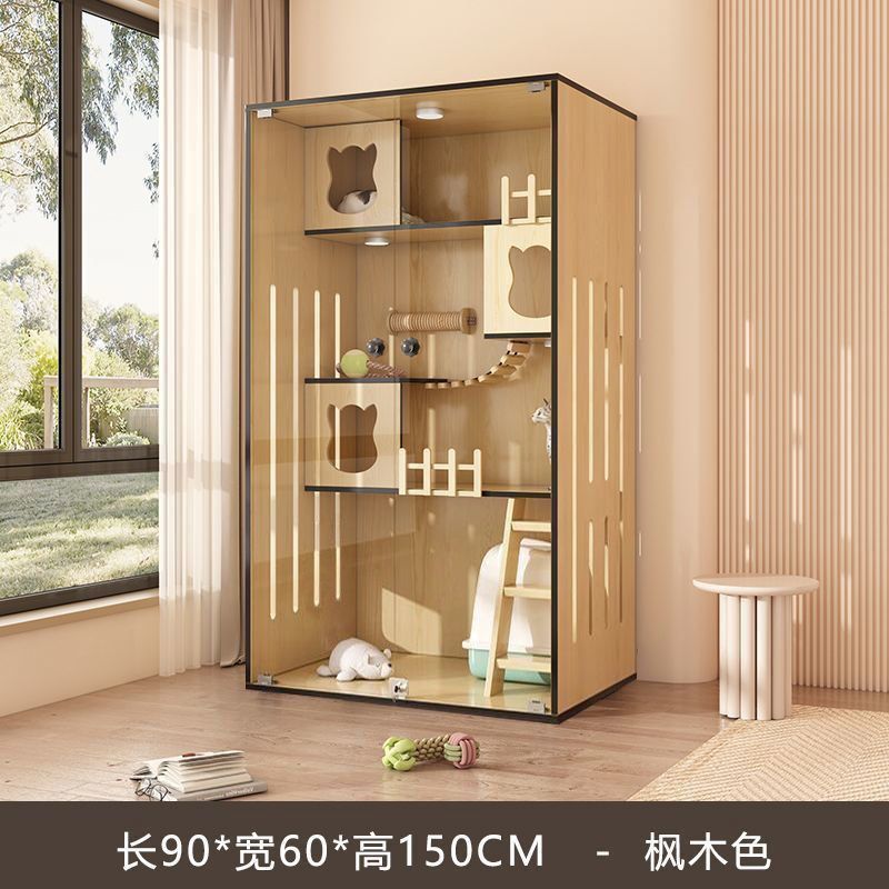 猫别墅家用猫室内猫屋大空间宠物猫舍猫柜豪华咖宠物柜室内用猫窝