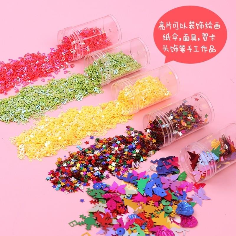 Sparkly Sequins DIY toy glue glitter crystal powder nursery