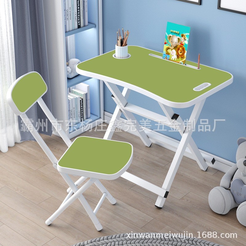 批发家用儿童书桌椅套装儿童学习桌写字桌小学生简易学习桌