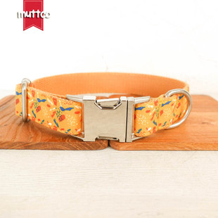 热销muttco狗狗项圈牵引鱼装装配蝴蝶结金绳套套装udc-122