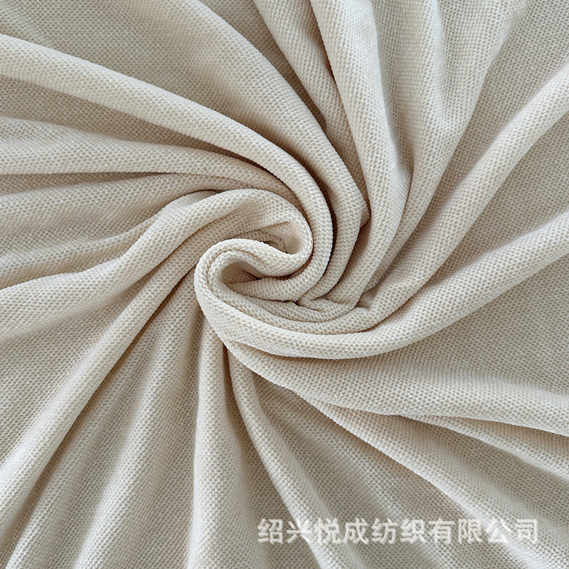 现货纯色雪尼尔针织布弹力面料批发沙发套现代风素色布料高档色织