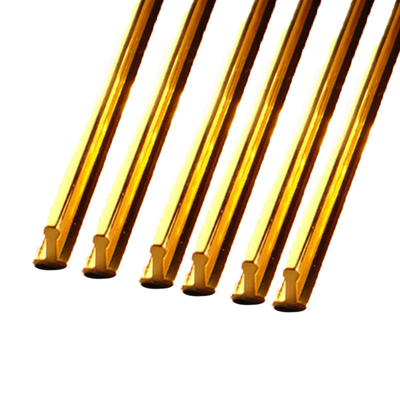 批发黄铜铜条h65异形黄铜管h62黄铜棒h59实心铜条黄t型黄棒材