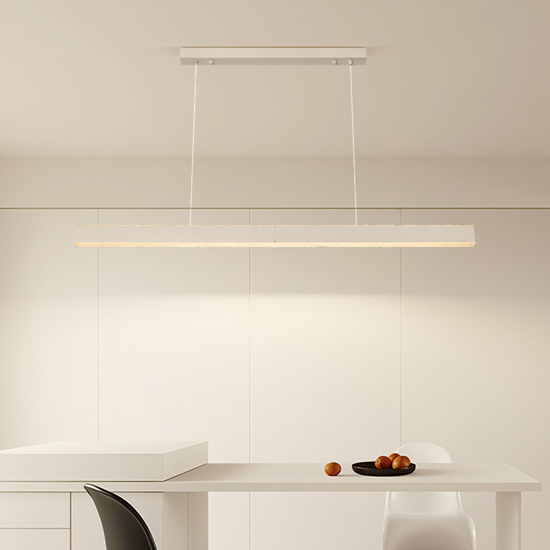 餐厅吊灯一字上下发光餐台设计师款简约现代饭厅商业吧台茶室灯具