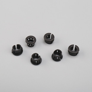 热销尼龙osb扣式护线套黑色开口式护线护线圈扣式护线环塑料孔塞