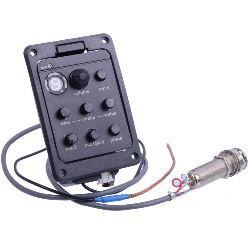 渔夫吉他拾音器EQ电箱301  ISYS吉他配件民谣拾音器液晶调音器