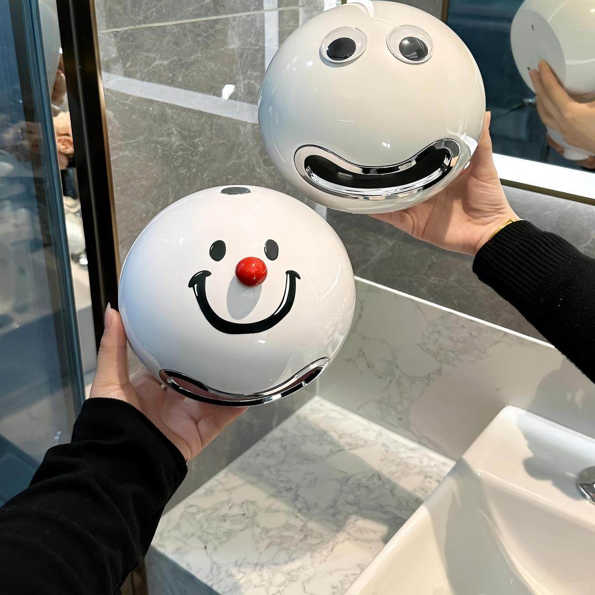 洗手间纸巾架笑脸洗脸巾壁挂收纳盒卫生间防水厕纸盒厕所纸巾盒,家庭/个人清洁工具,卷纸器/纸巾架,淘宝优惠券,粉丝福利购,淘宝优惠卷