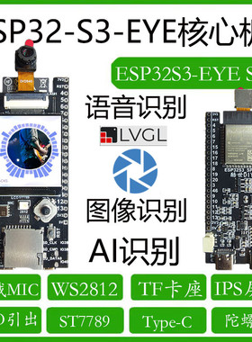ESP32-S3-EYE兼容OpenMV核心板SP开发板语音识别 酷世diy wifible