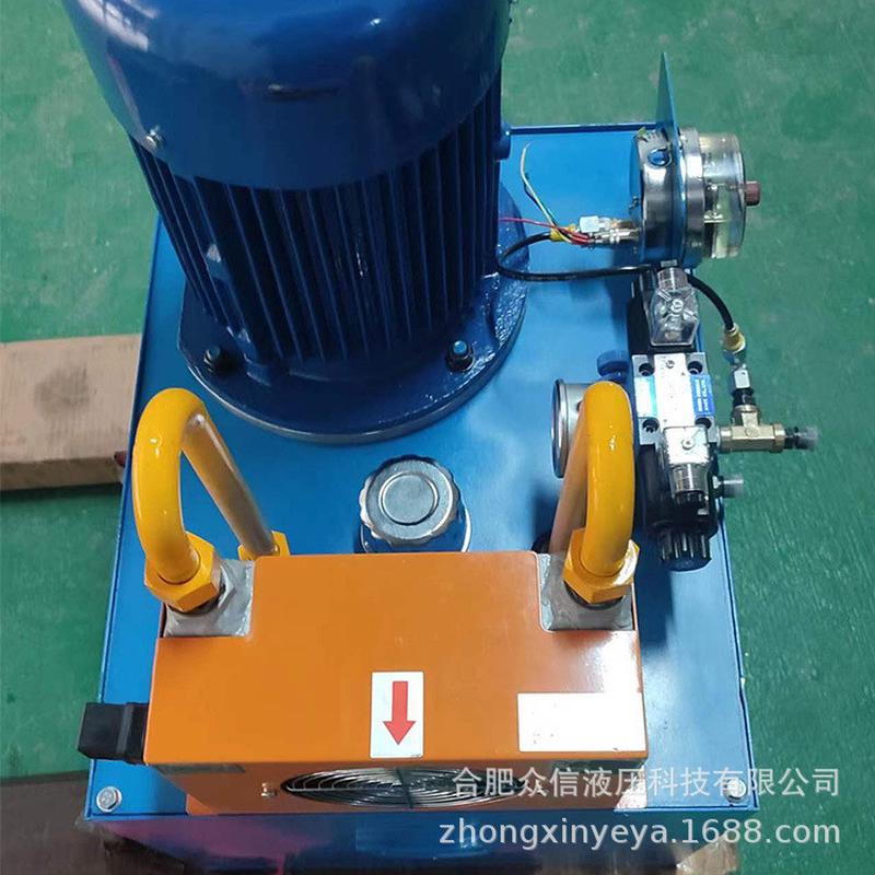 热销齿轮泵液压总成380v5.5kw一路液压泵站低起系统停保压高