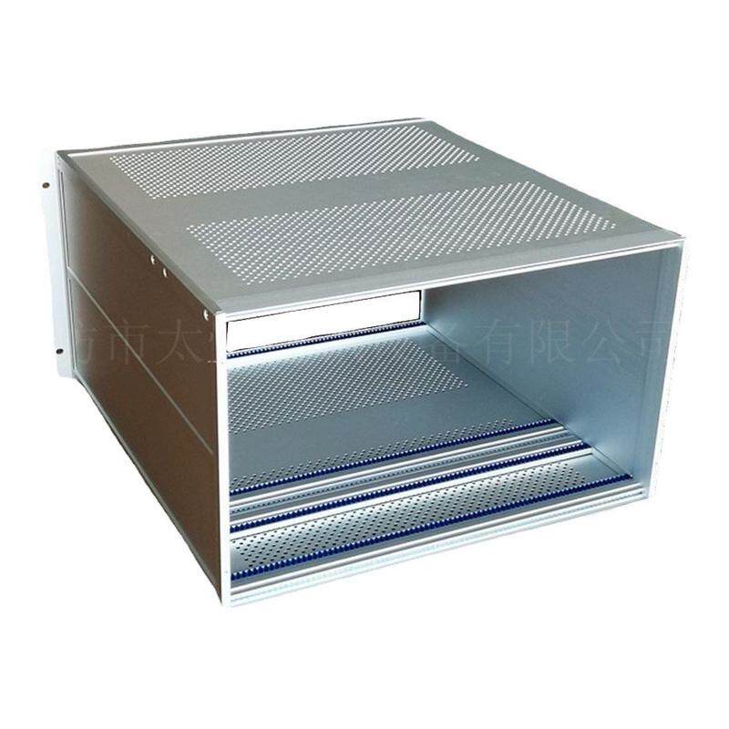 机壳工厂设计加工生产制造6u铝合金型材机箱机柜河北机笼阳极氧化