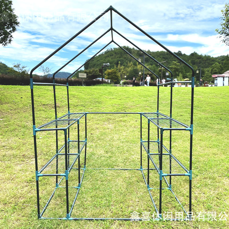 双格走入式花架室内花房绿萝植物保温罩阳台暖房户外防雨多层批发