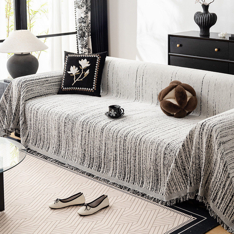 沙发巾高级感北欧风沙发全盖布一片式防猫抓防滑耐脏罩铺巾套沙发