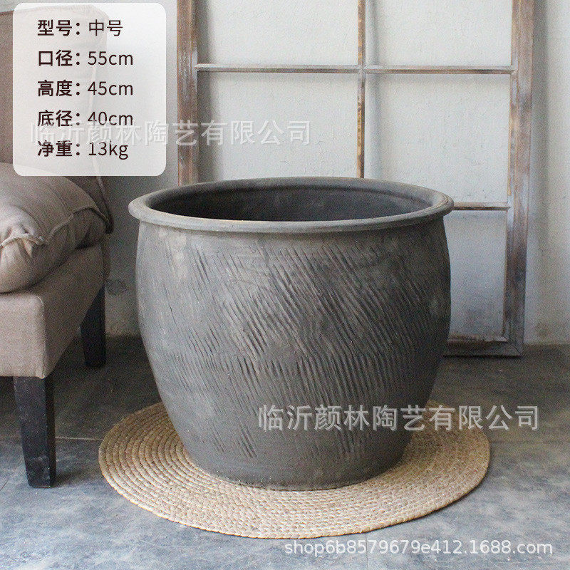 水缸庭院大缸陶缸土缸老缸旧缸民俗缸民宿装饰缸荷花缸陶盆大号缸