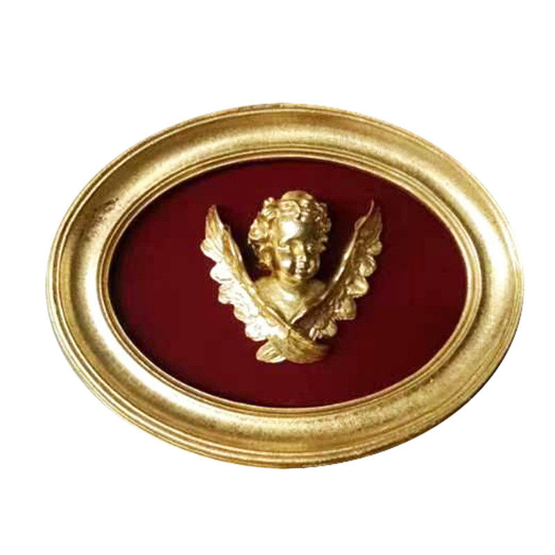 客厅装饰画框美式壁画复古沙发背景墙壁组合挂画框创意树脂装饰品